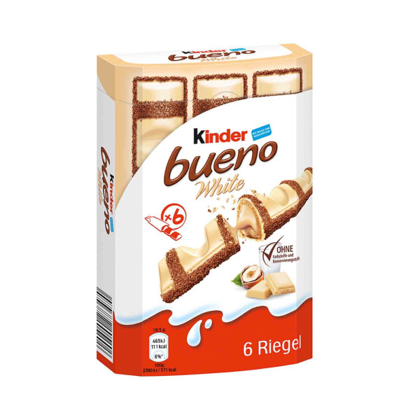 Вафли kinder bueno White 39г