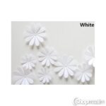 Dekoratiivkleebised 3D flowers white