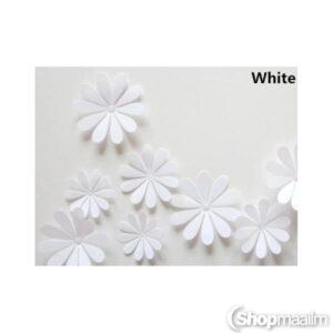 Dekoratiivkleebised 3D flowers white