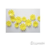 Dekoratiivkleebised 3D flowers yellow