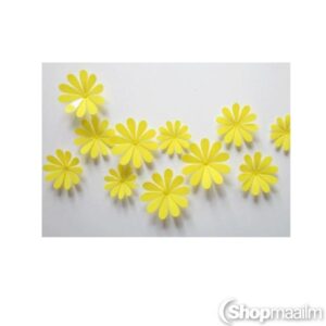 Dekoratiivkleebised 3D flowers yellow