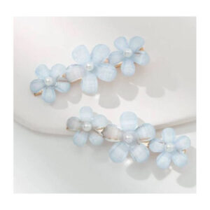 Juukseklambrid Barrette 2 pcs blue flowers