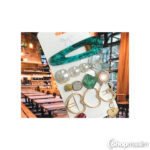 Juukseklambrite komplekt Barrette 4 pcs green