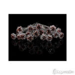 Juuksenõel Crystal rose hair pin coffee