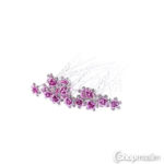 Juuksenõel Crystal rose hair pin pink