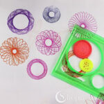 Joonlaud - spirograph Design ruler green