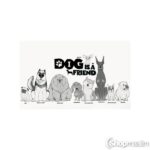 Dekoratiivkleebis Dog is a friend