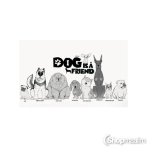 Dekoratiivkleebis Dog is a friend