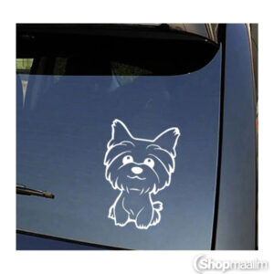 Autokleeps Dog sticker silver