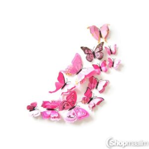 Liblikad Double butterflies pink
