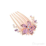 Juuksekamm Flower hair clip purple