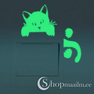 Lüliti ümbrise dekoratiivkleebis Glow cat sticker