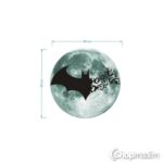 Dekoratiivkleebis Glow moon bats 2