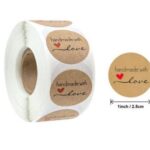 Kleepsud Handmade with love label 2