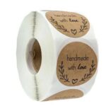 Kleepsud Handmade with love label