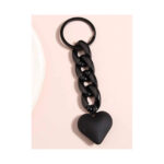 Võtmehoidja Heart keychain black