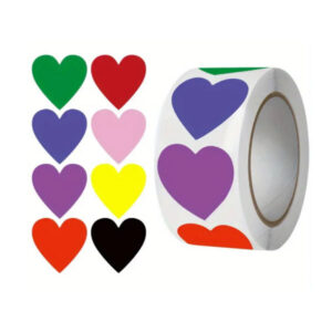 Kleepsud Heart label multicolor