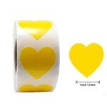 Kleepsud Heart label yellow