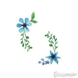 Dekoratiivkleebis Little blue flower sticker