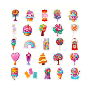 Segatud kleepsud Mixed stickers candy small
