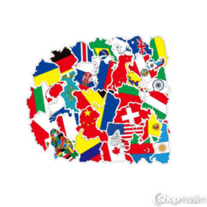 Segatud kleepsud Mixed stickers flags