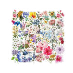 Segatud kleepsud Mixed stickers flowers 2