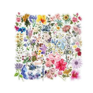 Segatud kleepsud Mixed stickers flowers 2