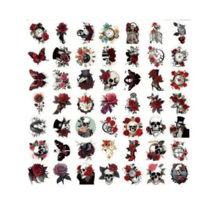Segatud kleepsud Mixed stickers gothic + rose 2