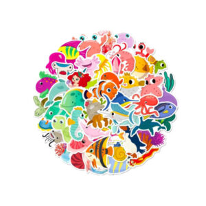 Segatud kleepsud Mixed stickers marine theme