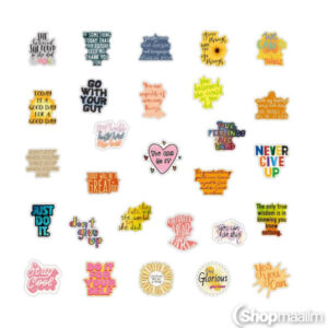 Segatud kleepsud Mixed stickers motivational words 2