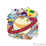 Segatud kleepsud Mixed stickers planet