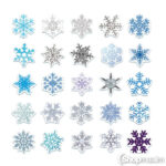 Segatud kleepsud Mixed stickers snowflake