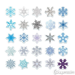 Segatud kleepsud Mixed stickers snowflake