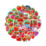 Segatud kleepsud Mixed stickers strawberry