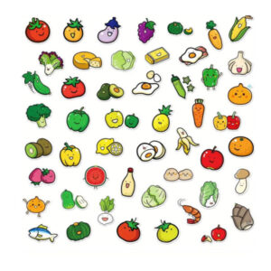 Segatud kleepsud Mixed stickers vegetable