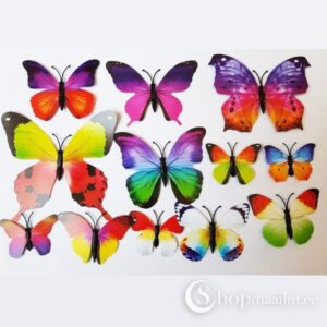 3D liblikad Multicolor butterflies 3