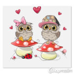 Kleeps Owls car sticker