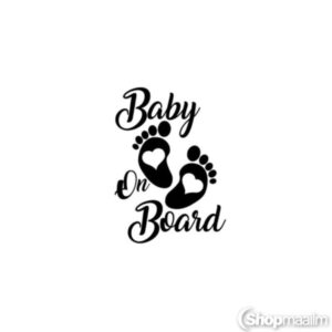 Autokleeps Paws baby on board black