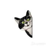 Dekoratiivkleebis Peeping cat 2