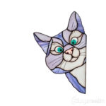 Dekoratiivkleebis Peeping cat 4