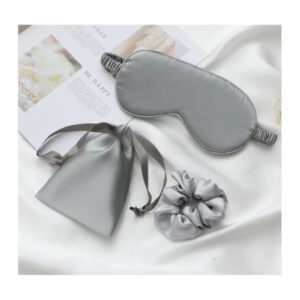 Unemask Silk eye mask grey set