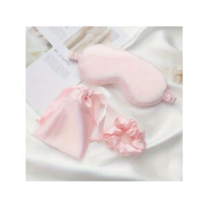 Unemask Silk eye mask pink set
