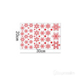 Dekoratiivkleebis Snowflake stickers red
