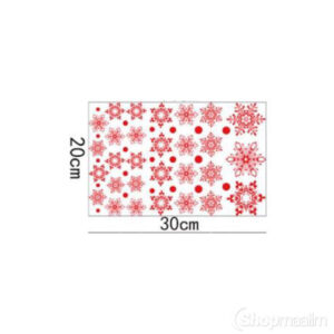 Dekoratiivkleebis Snowflake stickers red