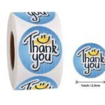 Kleepsud Thank you label smile