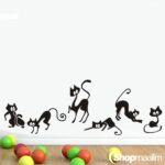 Dekoratiivkleebis Black cats
