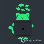 Lüliti ümbrise dekoratiivkleebis Glow cat sticker 2