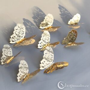 3D liblikad Gold butterflies 3