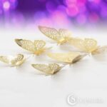 3D liblikad Gold butterflies 4