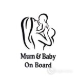 Autokleeps Mum&baby on board black
